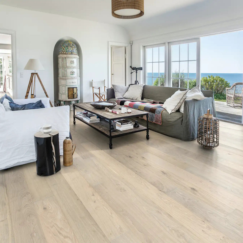 KÄHRS Parkettgolv Nouveau Blonde Mattlackad Borstad Ek 1-Stav - bild 2