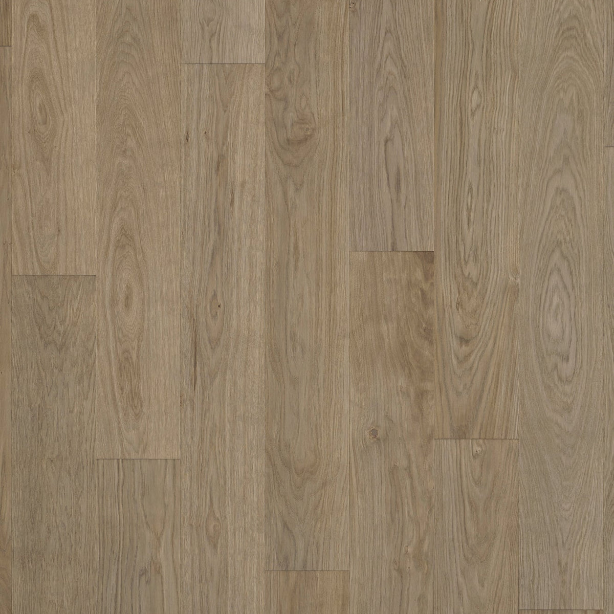 Timberwise Ekplanka Amore Brown – kvadratisk produktbild ovanifrån med plankorna vertikalt. Vägledande kulörreferens; sortering, ytbehandling och plankmått kan avvika.