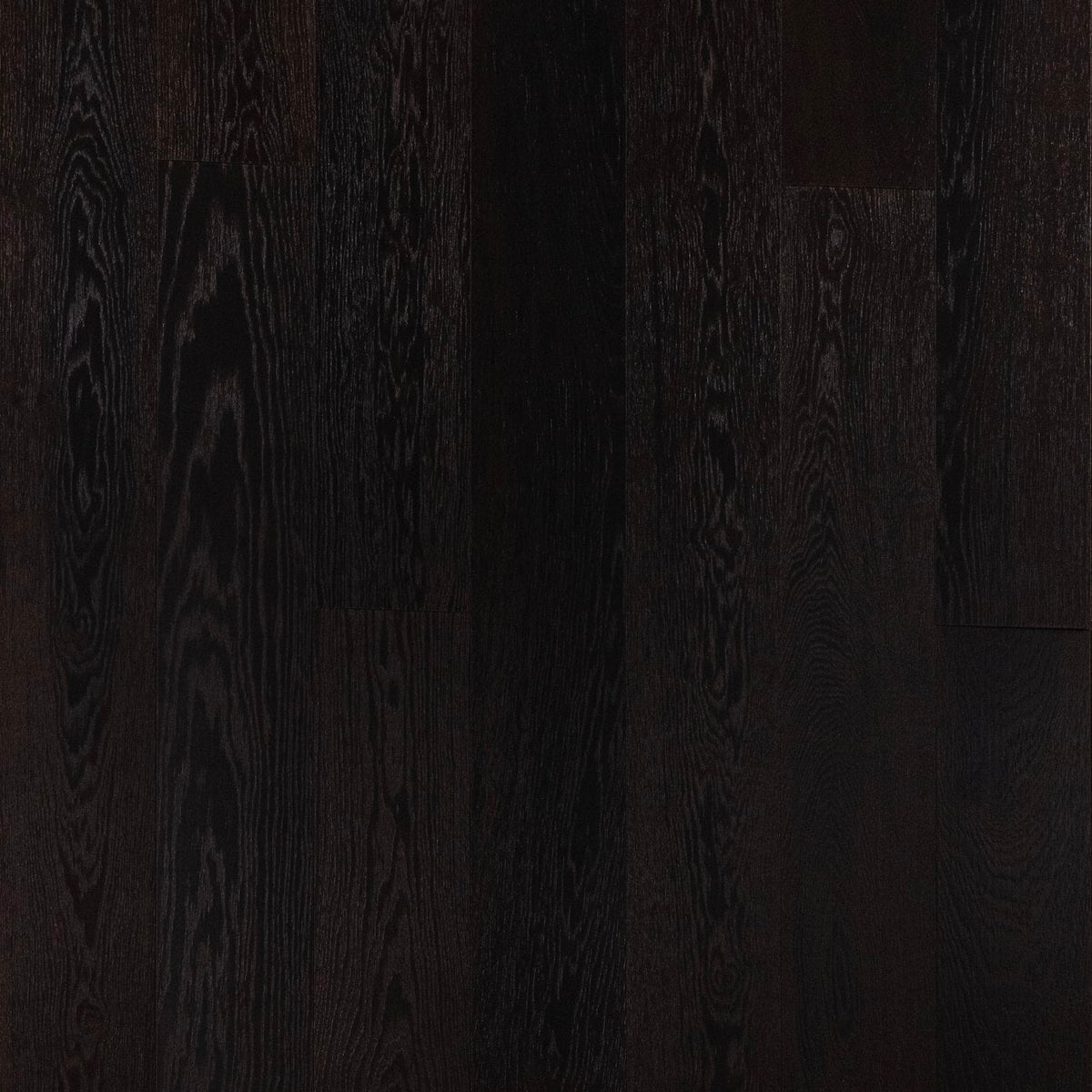Timberwise Ekplanka Walnut – kvadratisk produktbild ovanifrån med plankorna vertikalt. Vägledande kulörreferens; sortering, ytbehandling och plankmått kan avvika.