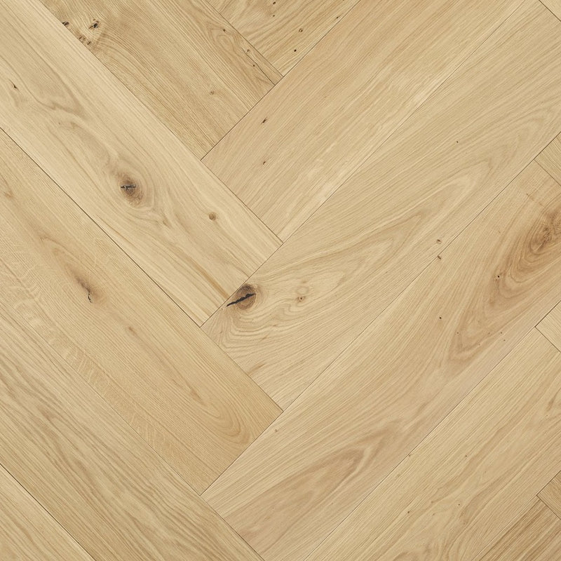 Moland Fiskbensparkett Cambridge Bred Stavparkett Ek Vit Höger