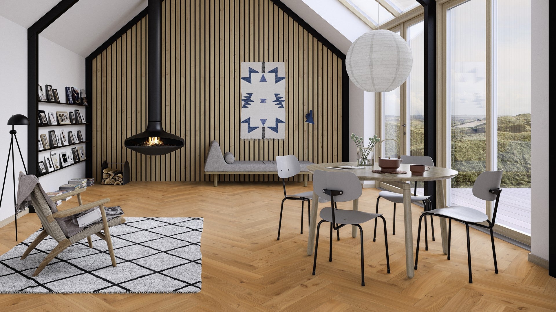 BOEN 3-skikts trägolv Ek Animoso 14x138x690 (B-plank) - bild 2