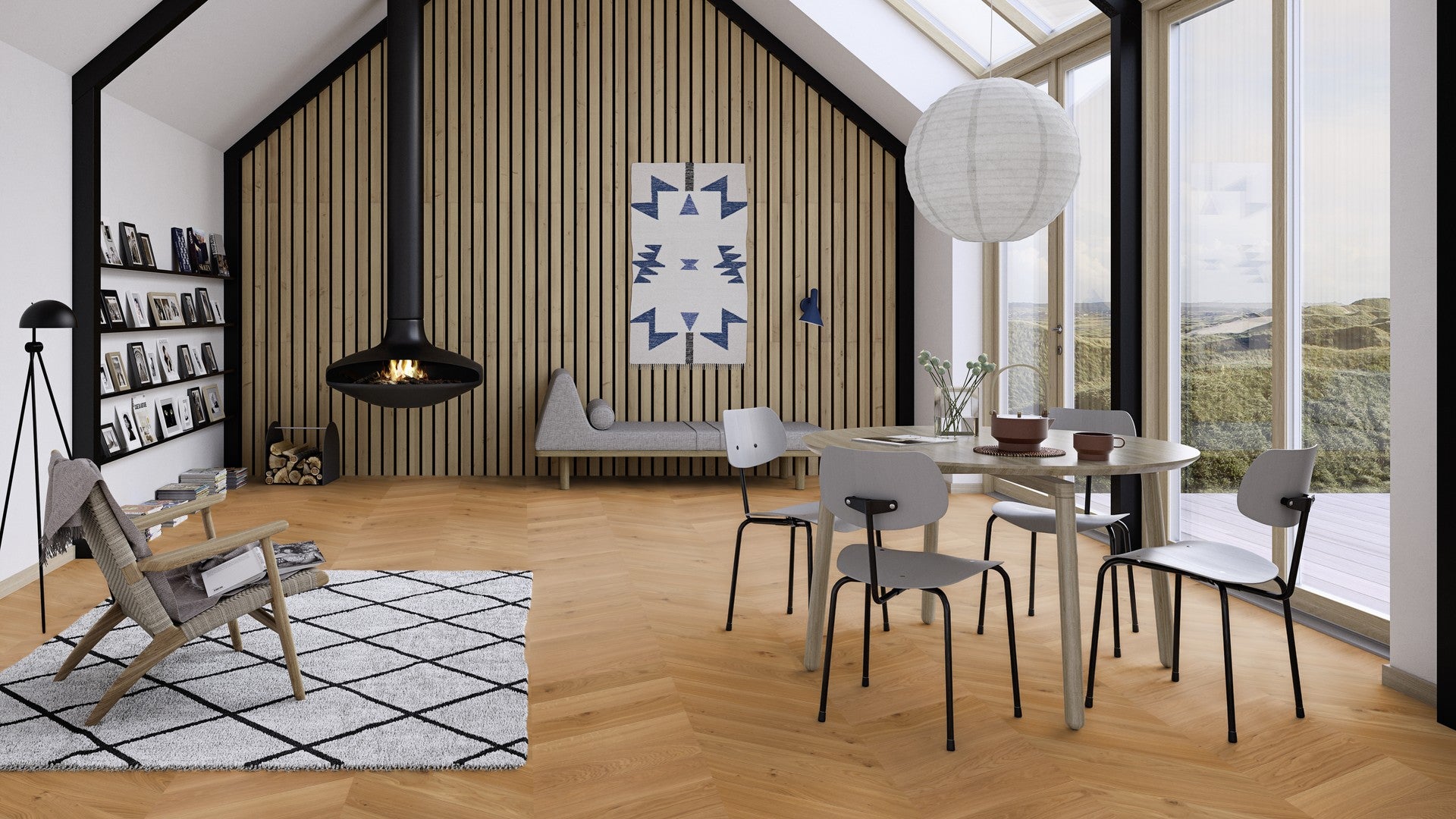 BOEN 3-skikts trägolv Ek Animoso 14x138x611 (B-plank) - bild 2